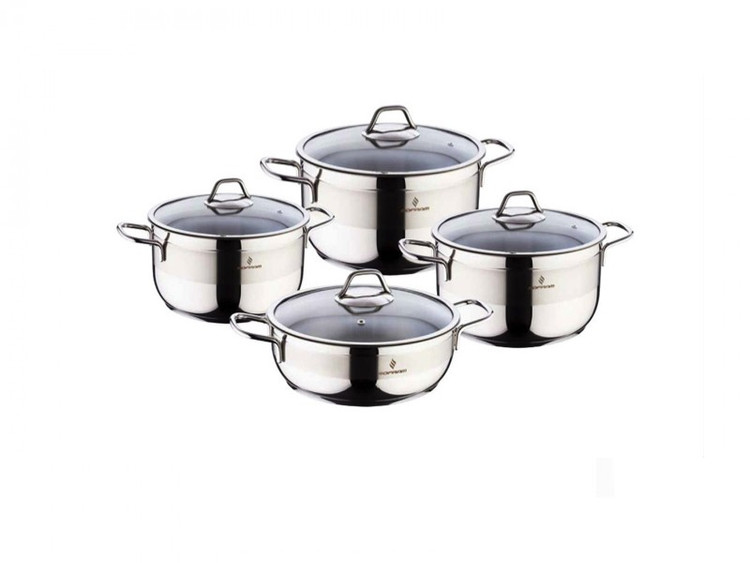 سرویس قابلمه استیل هشت پارچه سوفرام ترکیه مدل سافت