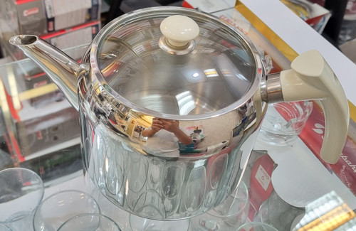 کتری استیل دسته باکالیت سوفرام مدل سافت دسته کرم