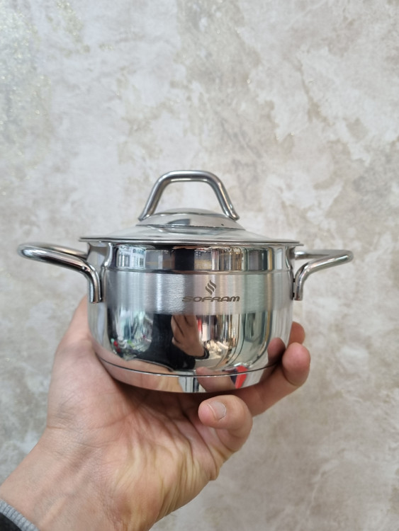 قابلمه نوزاد استیل سوفرام مدل سافت سایز ۱۲