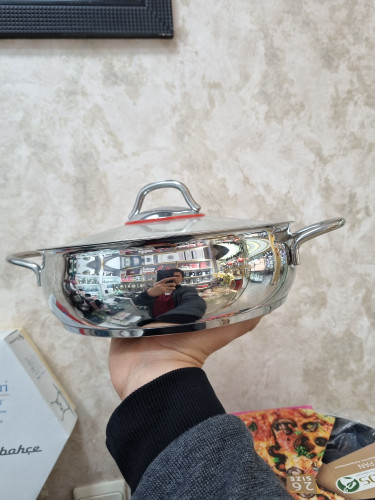 تابه دودسته استیل کاراجا ترک مدل Emirgan سایز ۲۴