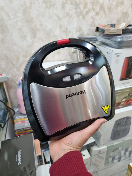 Homend Toastbuster 1325H Çıkarılabilir Waffle Plakalı Portatif Tasarım Tost Makinesi