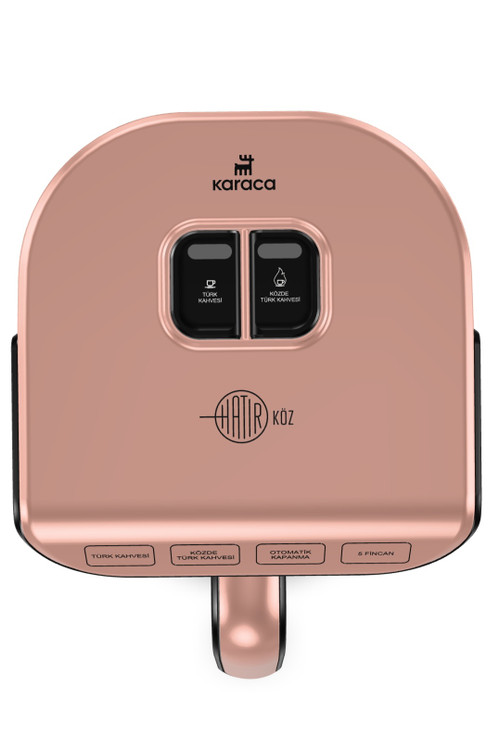 منوی قهوه ساز دو کاره کاراجا ترک مدل Hatır Köz رنگ رزگلد