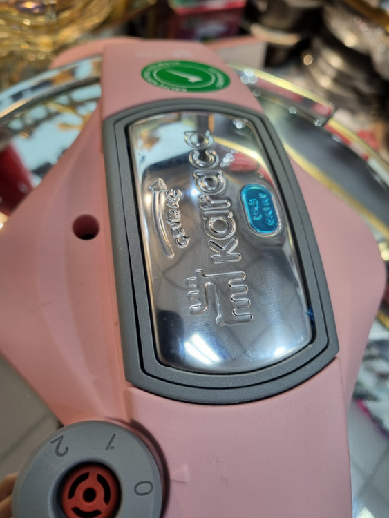 درب زودپز روگازی دوقلو استیل ۴+۶ لیتر کاراجا ترک مدل Perfect رنگ صورتی