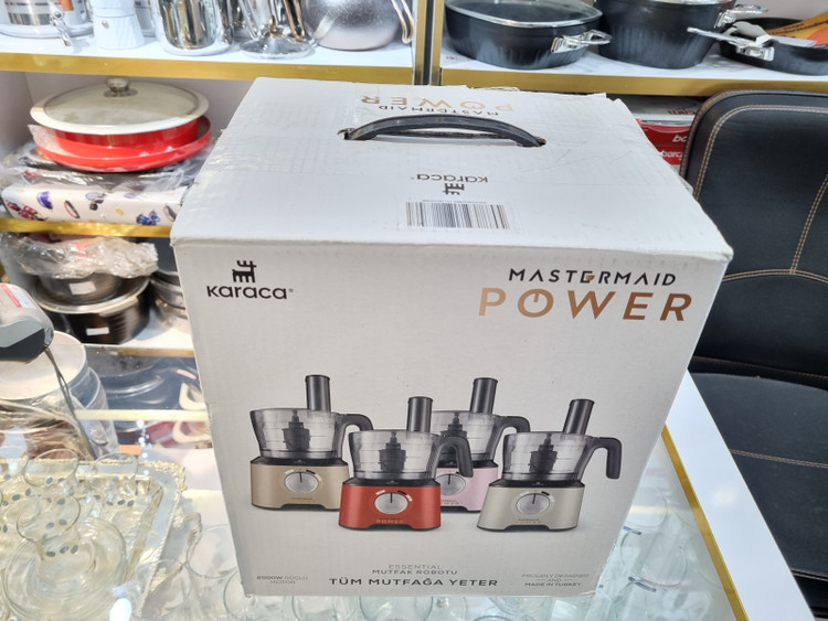 قوطی ربات آشپزخانه ست غذاساز کاراجا مدل Mastermaid Power Essential رنگ کرم نرم