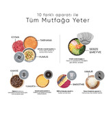 تیغه های غذاساز ۱۰ کاره کاراجا مدل Mastermaid Power Multifunctional رنگ قرمز