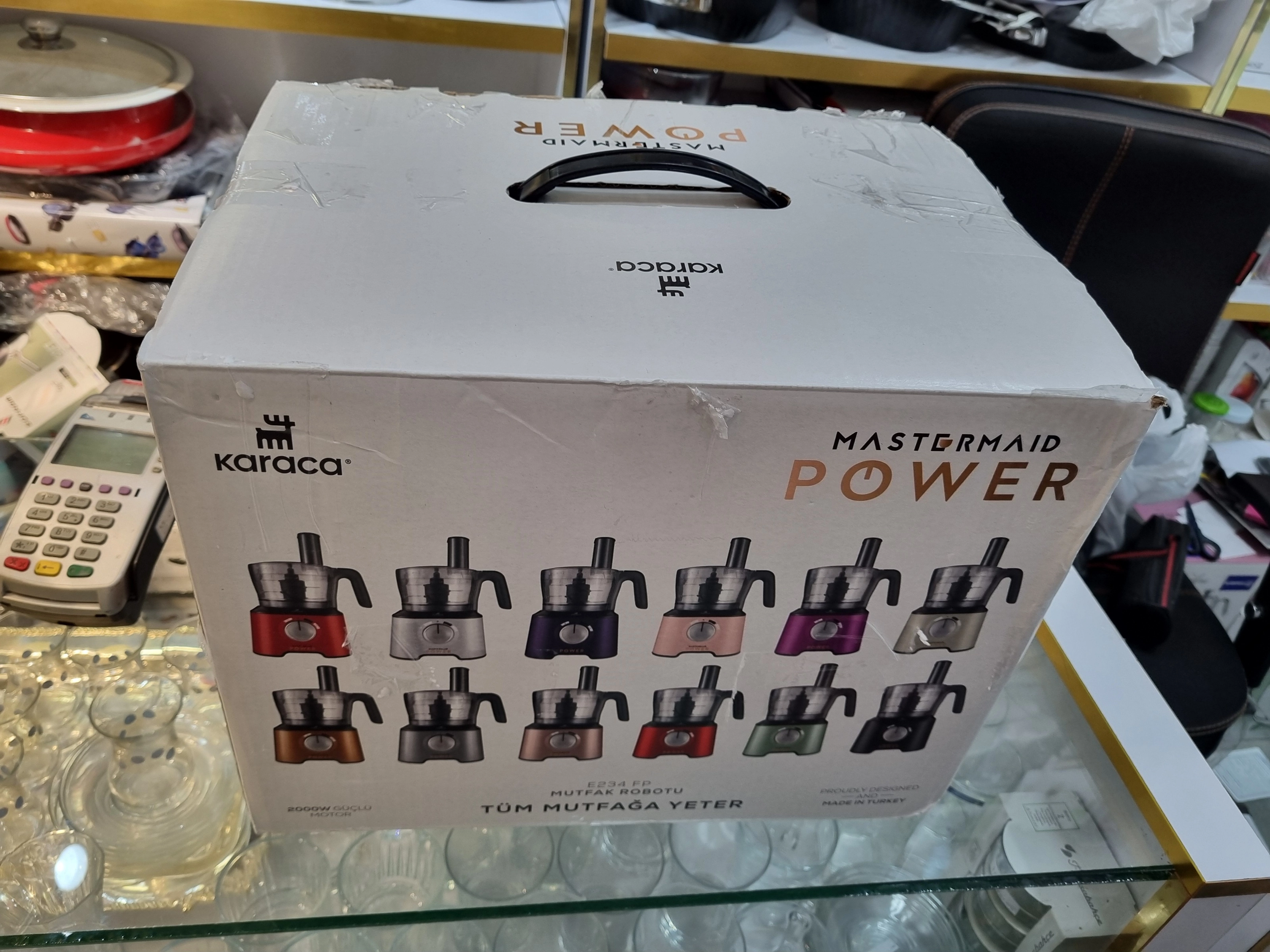 بسته ربات آشپزخانه غذاساز ۱۰ کاره کاراجا مدل Mastermaid Power Multifunctional رنگ قرمز