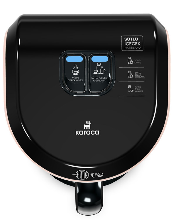 منوی قهوه ساز و شیر قهوه ساز و شکلات داغ ساز کاراجا مدل Hatır Hüps رنگ صورتی