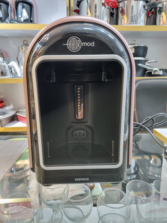 داخل قهوه ساز و شیر قهوه ساز کاراجا ترکیه مدل Hatır Mode رنگ رزگلد