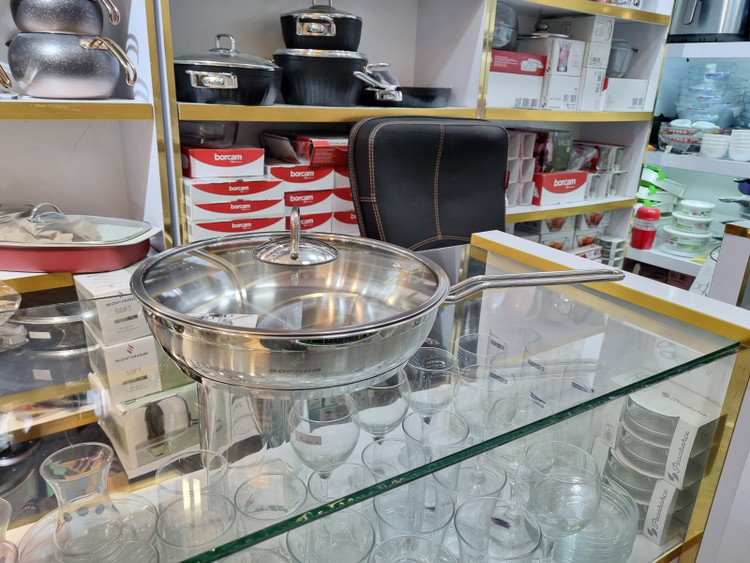 تابه تکدسته استیل سوفرام ترکیه مدل سافت سایز ۲۶