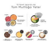 کاربرد های غذاساز ۱۰ کاره کاراجا مدل Mastermaid Power Multifunctional رنگ صورتی