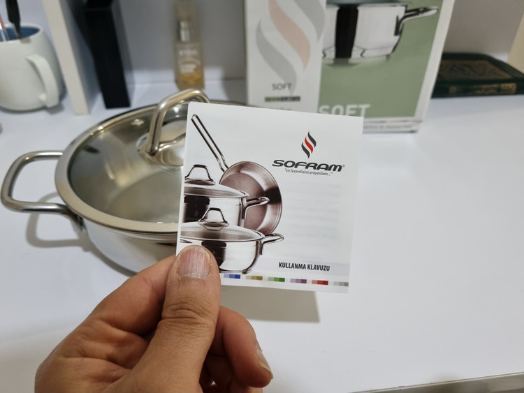 دفترچه راهنما تابه دودسته استیل سوفرام ترکیه مدل سافت سایز ۱۶