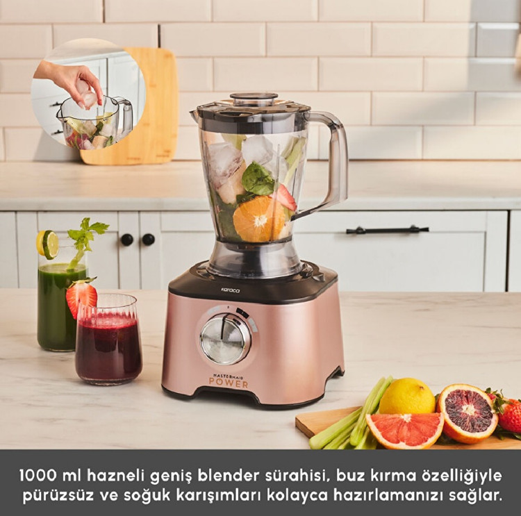 مخلوط غذاساز ۱۰ کاره کاراجا مدل Mastermaid Power Multifunctional رنگ رزگلد