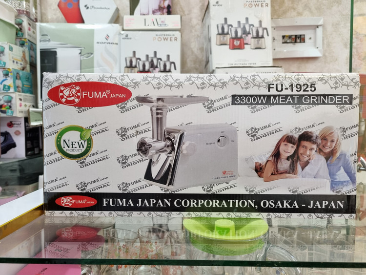 چرخ گوشت توربو ۳۳۰۰ وات فوما ژاپن مدل Fu-1925 رنگ سفید