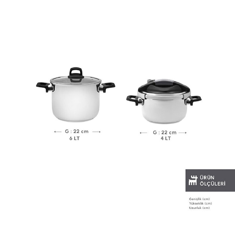 سایز های زودپز دوقلو کاراجا