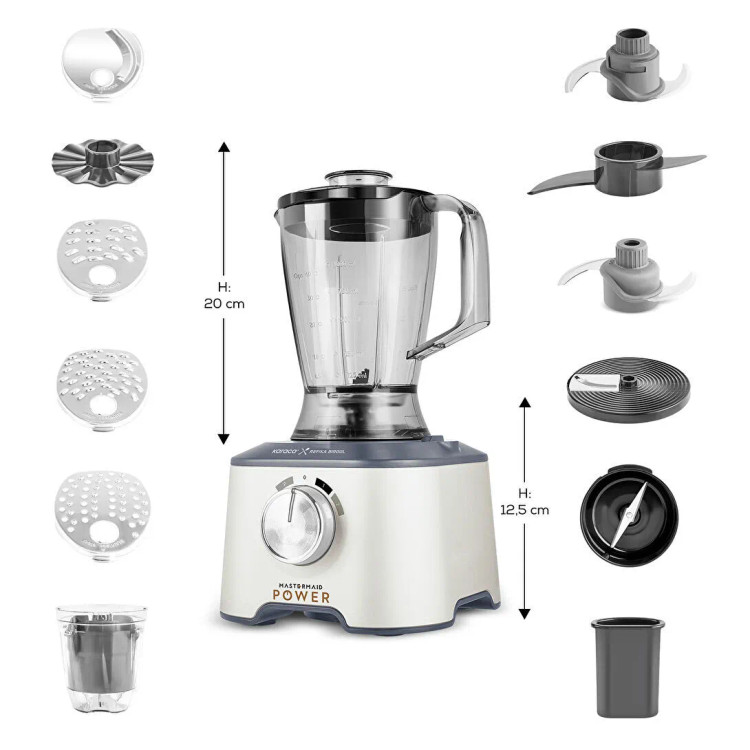 غذاساز ۱۰ کاره کاراجا مدل x Refika Mastermaid Power Multifunctional رنگ سوئیس کرم